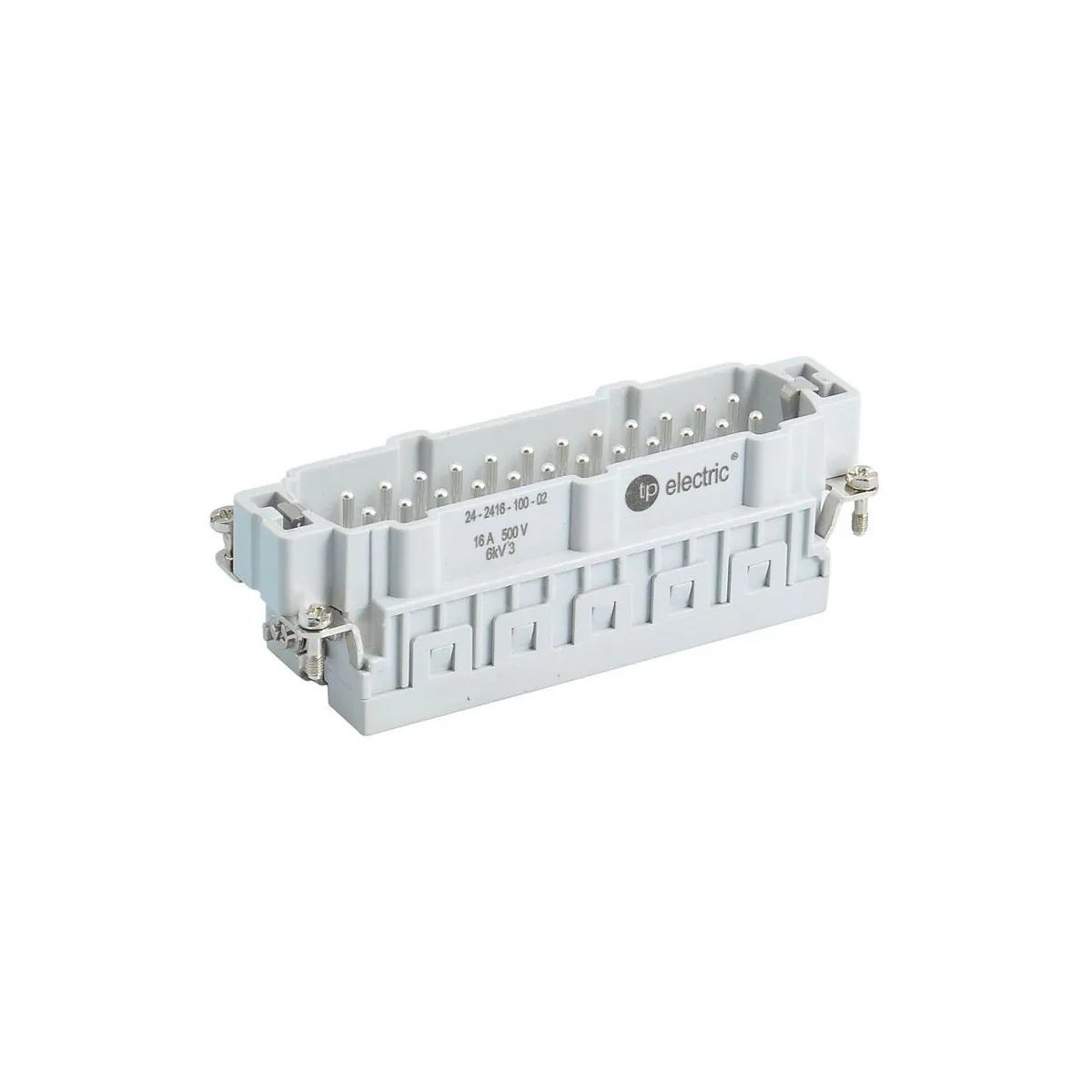 TP Elektrik 24-2416-110-02 24x16A Multi-Contact Plug Insert - Spring Connection (25-48), IP 65