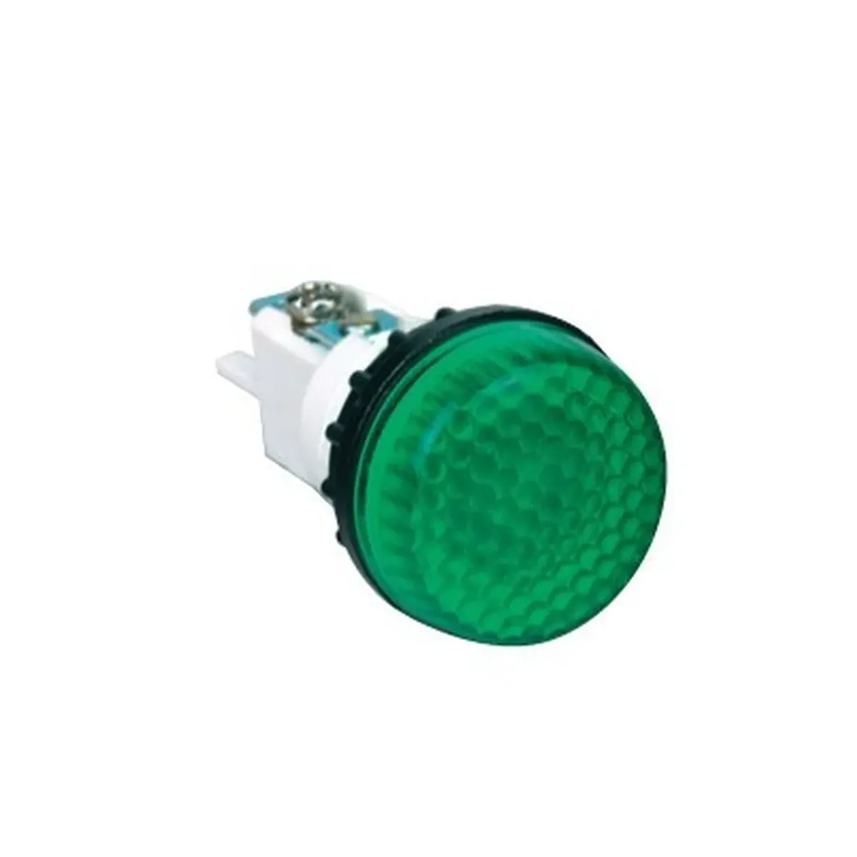 Emas S Serisi Plastik Ampul'lu 230V AC Terminal+Vida Yeşil 22mm Sinyal Lambası IP40