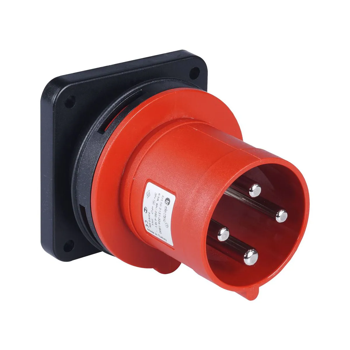 TP Elektrik 3131-324-1699 Long-Body Machine Plug, IP 44, 6h