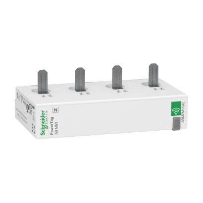 Schneider Electric A9MEM1542 Kablosuz enerji sensörü otomatik sigorta üstten/alttan montaj — üretici katalog görseli