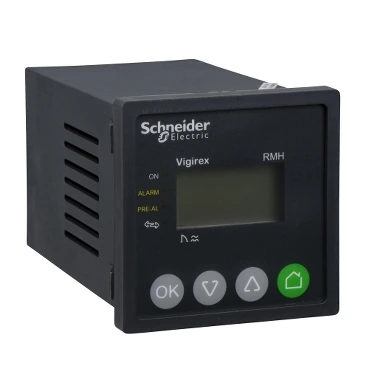 Schneider Electric LV481004 VIGIREX RMH 30 mA - 30 A instantaneous alarm or 0 - 4.5 s delayed (used with 28566)