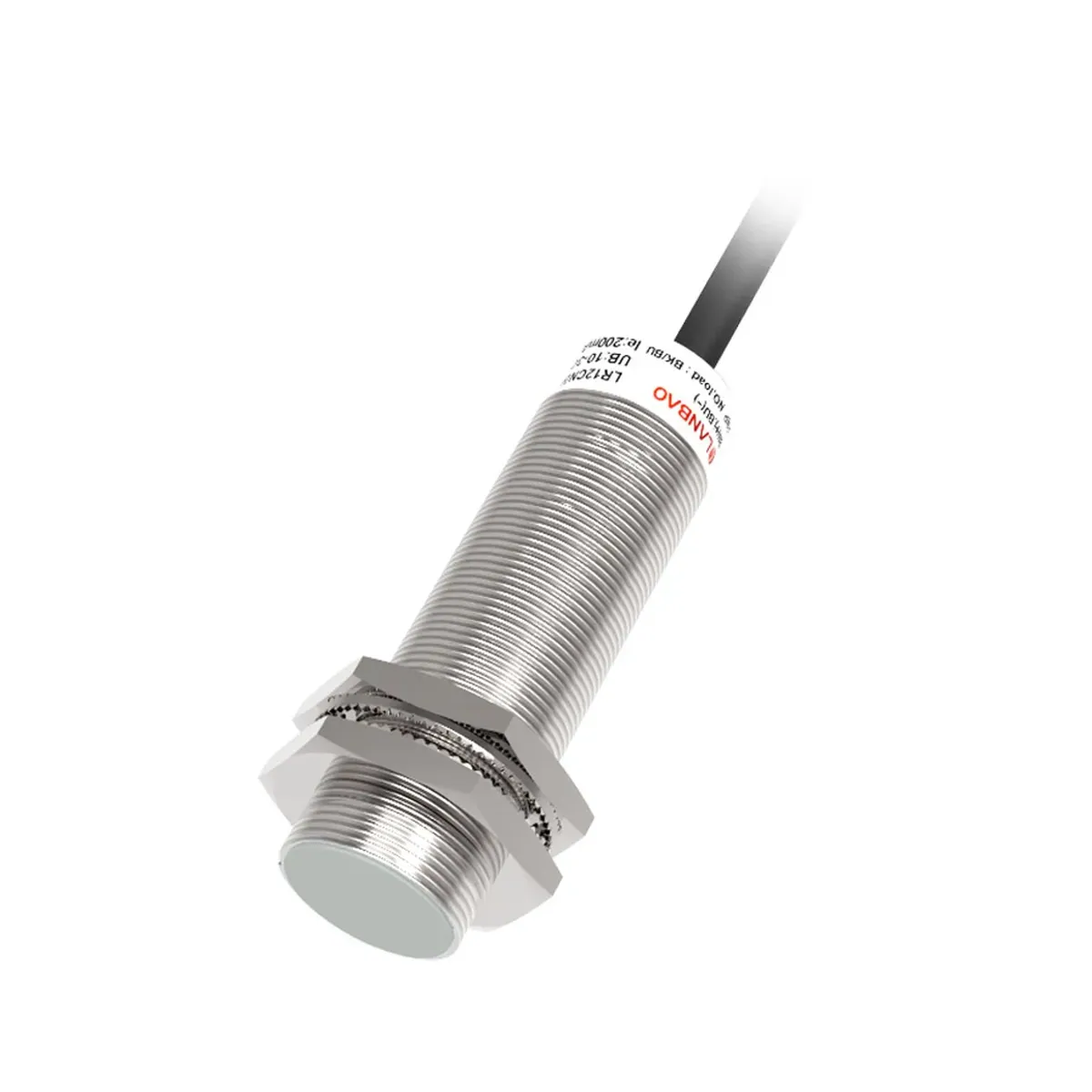 Lanbao LR18TCN08LIUM 1,6-8mm Algılama, Çap M18x1, Çıkış 0-10V+0-20mA, 100Hz Analog Endüktif Sensör