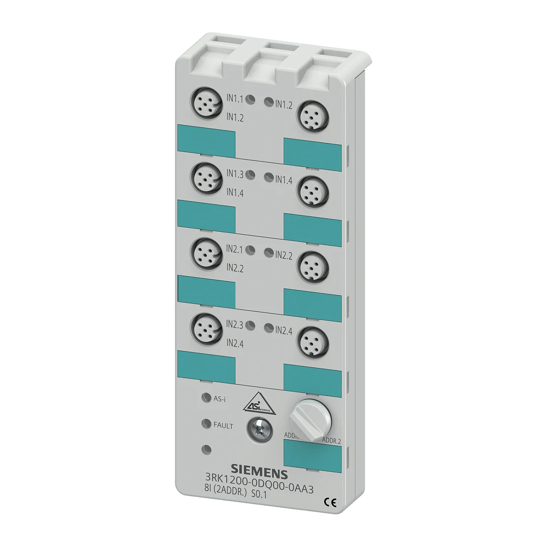 Siemens 3RK1400-1DQ00-0AA3 AS-Interface Haberleşme Donanımı 4DI / 4DO (2A)** — temsili aile görseli