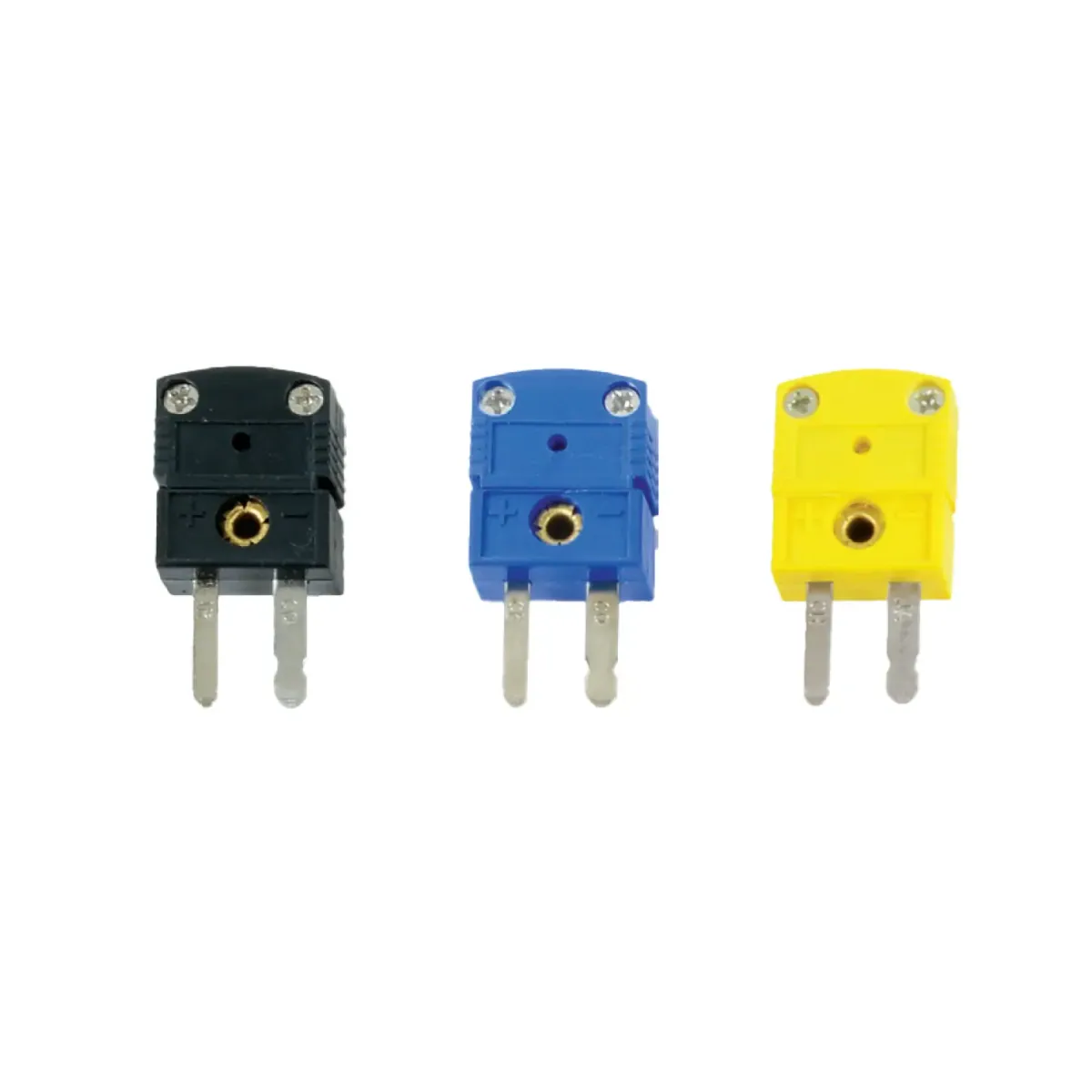 Isıso ITC2 BLACK PLUG Thermocouple Connector, TC2 male, Fe-Const (J), Black