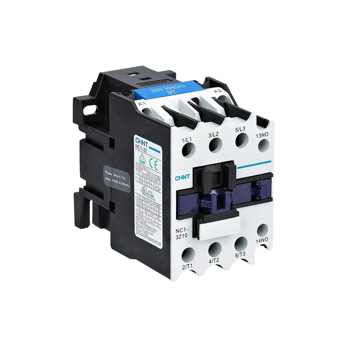 Chint NC1 Serisi 3 Kutup 25A 220V AC 1NO Yardımcı Kontaklı Kontaktör NC1-2510M