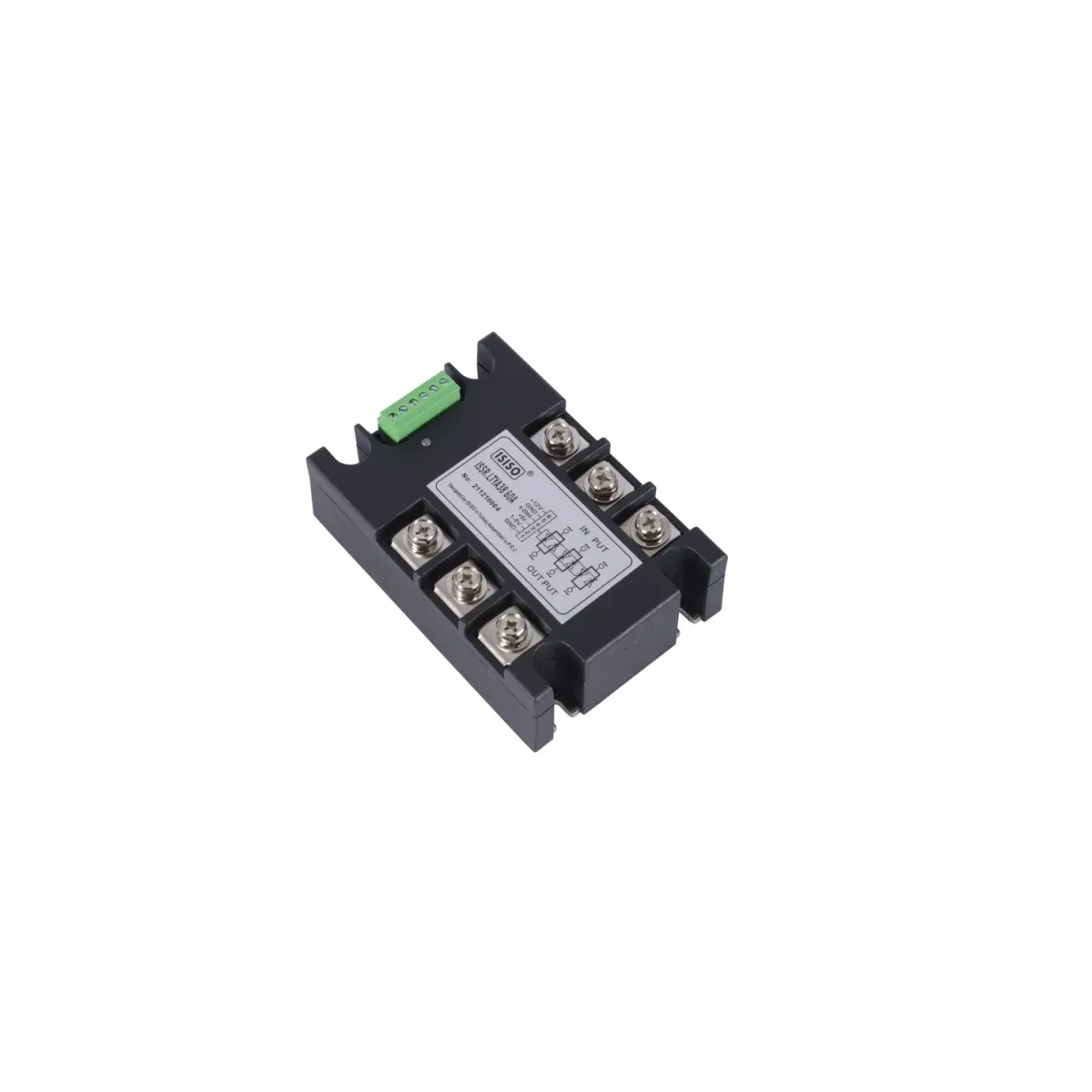 Isıso ISSR.LTYA38 60A Solid State Relay (SSR), 60 A, Three-Phase, 4-20 mA / 0-10 V DC, 24-380 V AC
