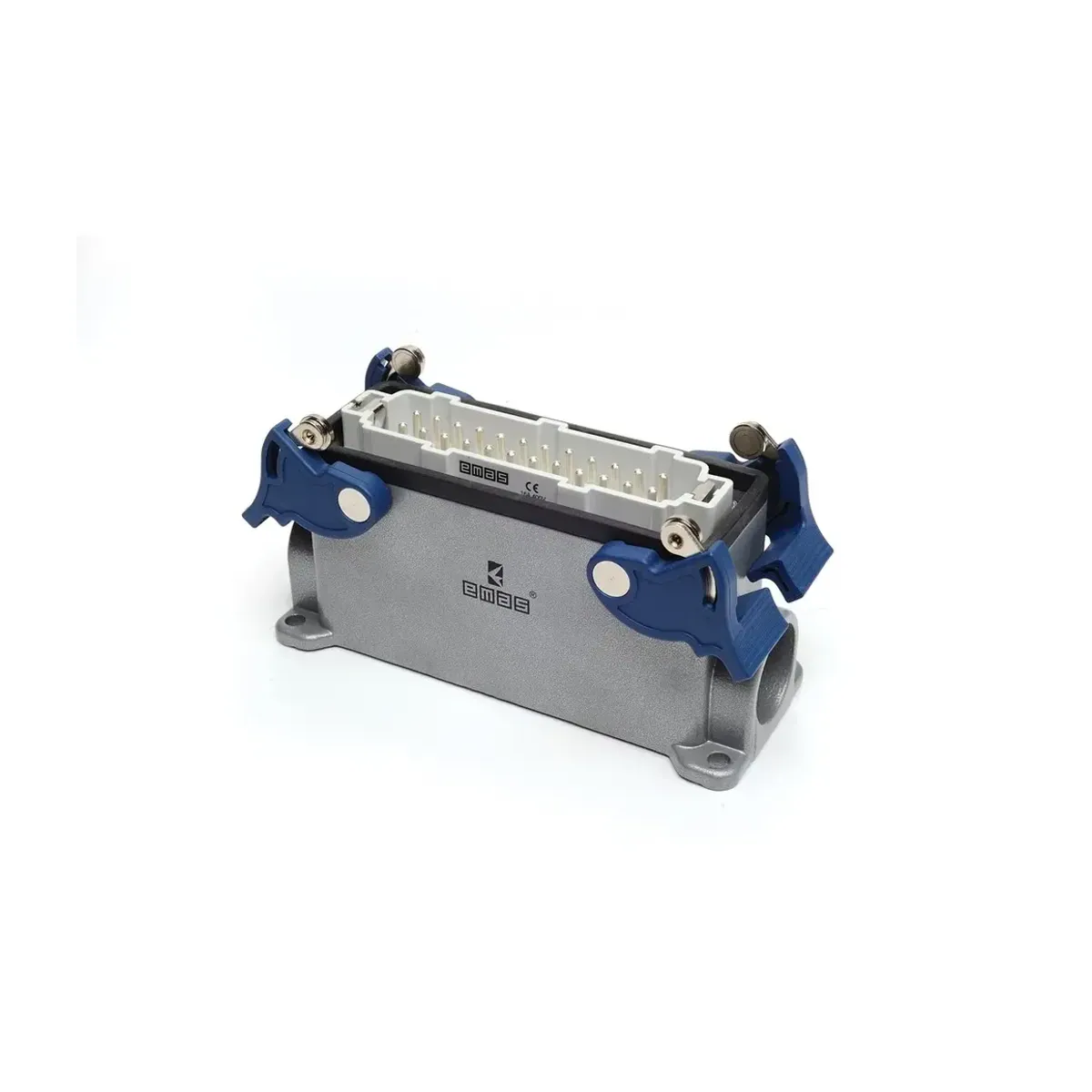 Emas Metal 24 Contact Wall-Mount Type Plug 16A Dual Side Entry 4 Latched Multi-Contact EBM24FD24