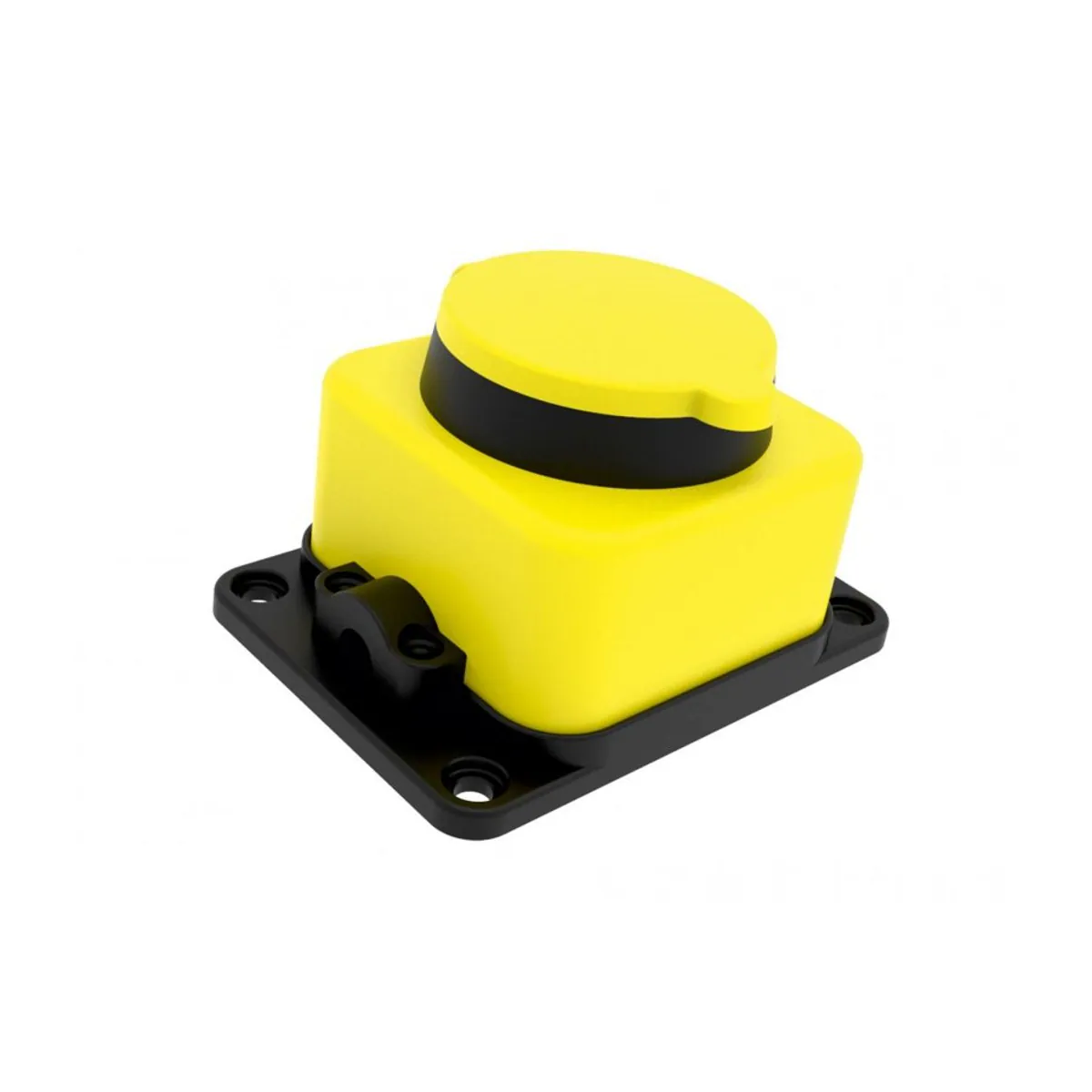 Bemis BV3-1402-3511 Rubber Wall Socket (Yellow) 16 A 2P+E IP54