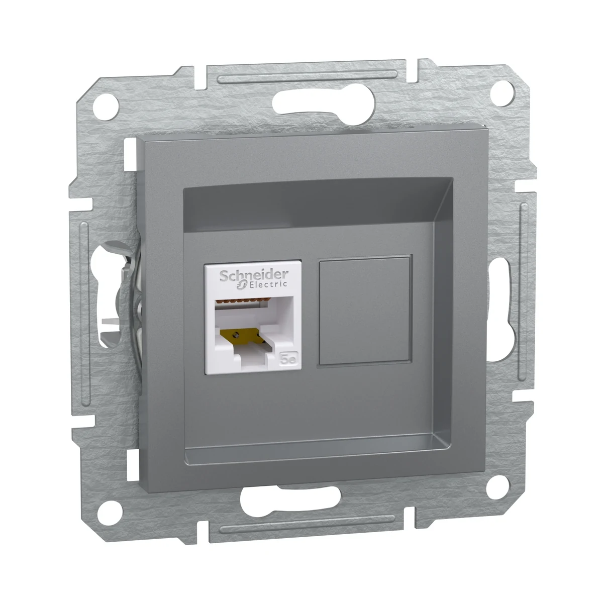 Schneider Electric EPH4300162 Asfora 1*RJ45 CAT.5E UTP Çelik — üretici ürün görseli