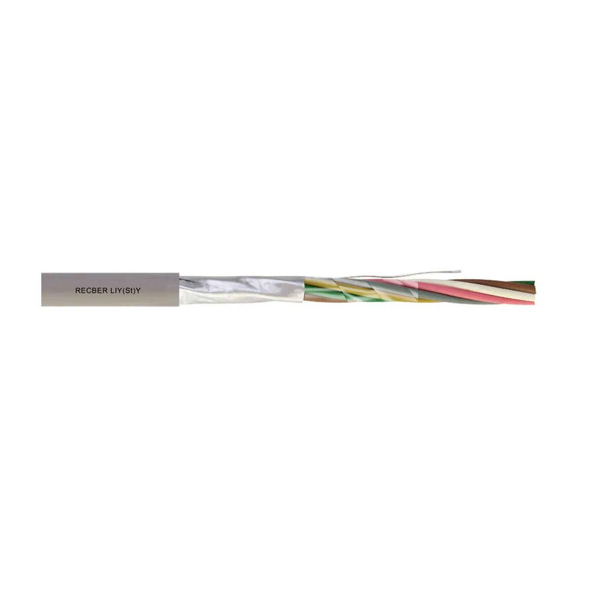 Reçber LIY(St)Y 10x1 mm2 + 0.50 mm2 Cable