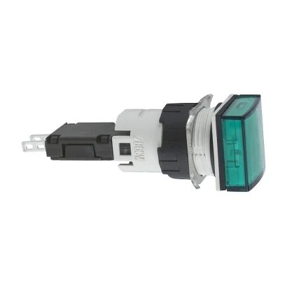 Schneider Electric XB6CV3BB Square Pilot Light Green