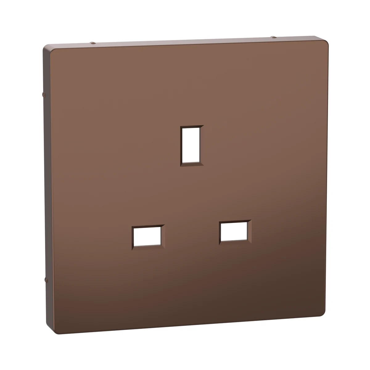 Schneider Electric MTN2120-6052 Merten System-D, 13A British-Type Socket Rocker Cover, Mocha Metallic