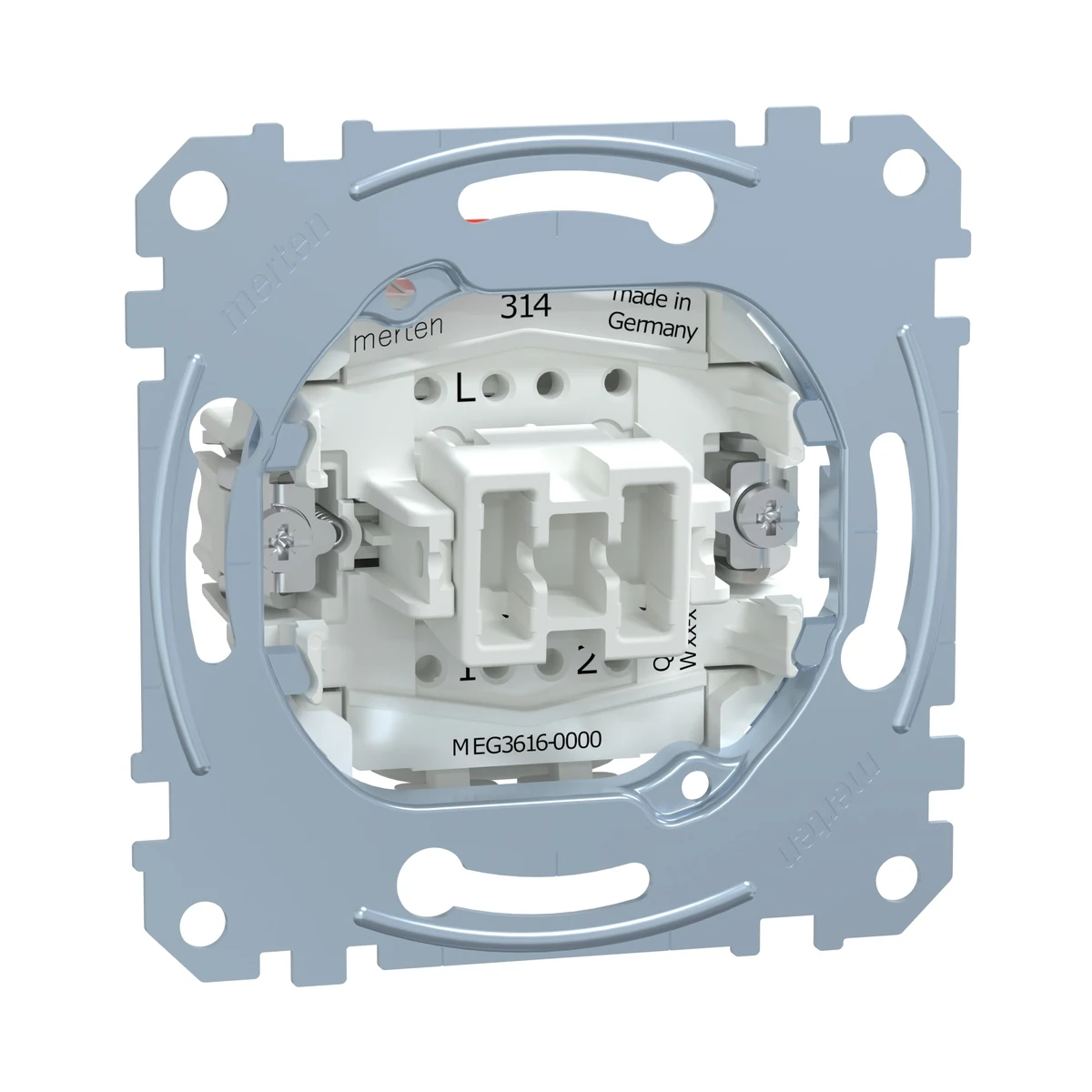 Schneider Electric MEG3616-0000 Merten, Two-Way Switch Mechanism, 16A, Quick Connection