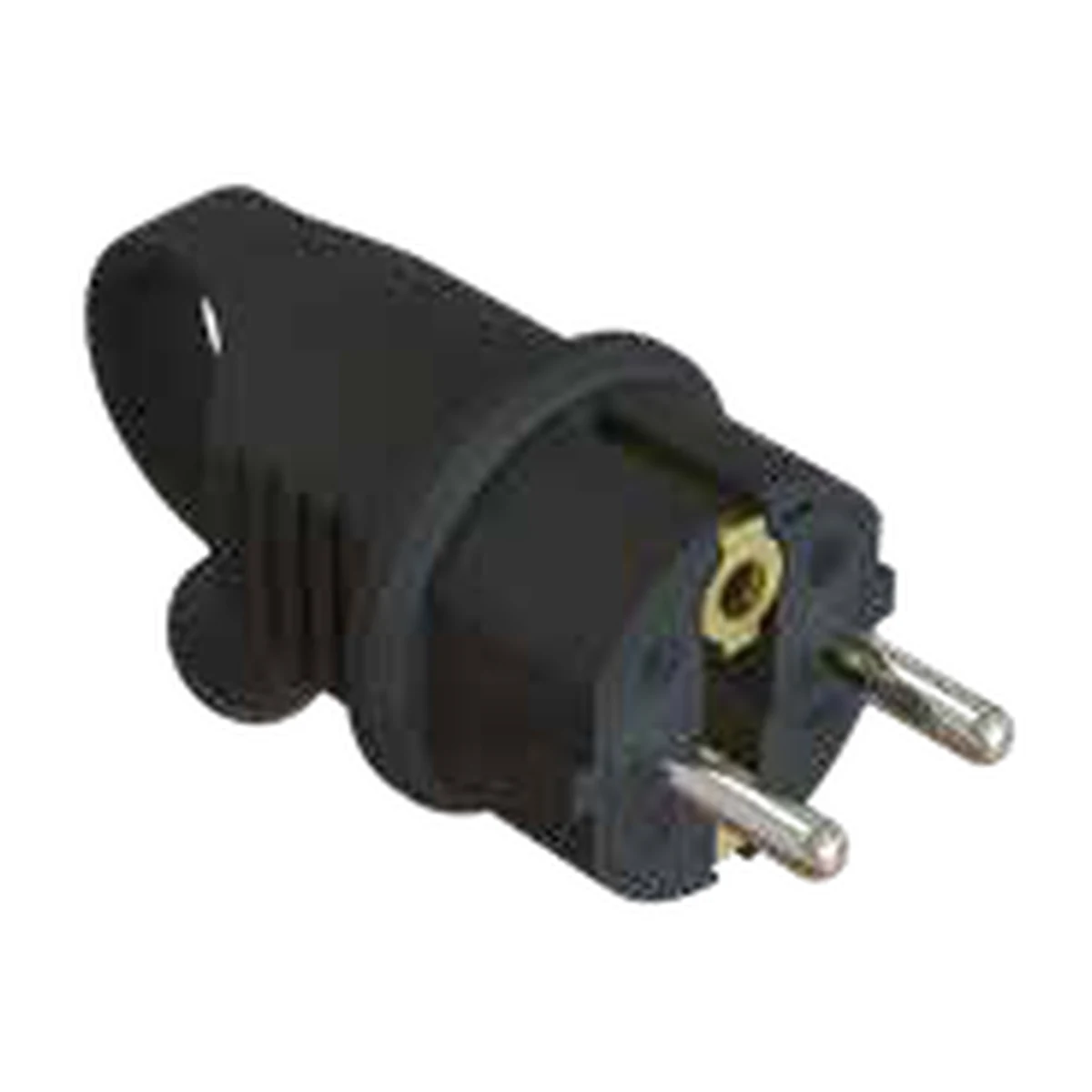 Bylion 950-002-0003 KEFLK-EF Single-Phase Plug with Handle 16 A E/F Type (UNI-Schuko) IP44 Black