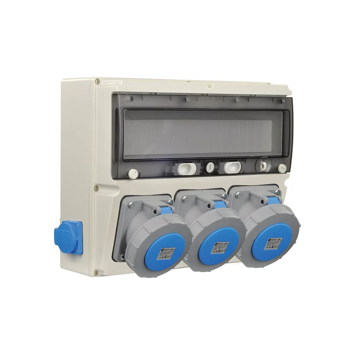 TP Elektrik 3323-002-0293 360x300 Priz Montajlı Kombinasyon Kutusu, 3x63A ve 1x16A Prizli