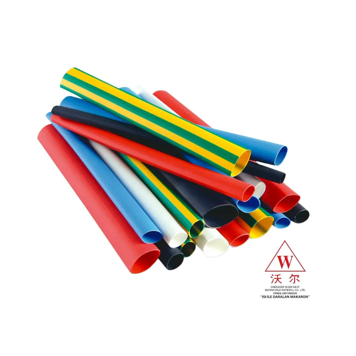 6,4mm Yassı Tip Gri̇ Daralan Makaron Woer - 100mt Rulo