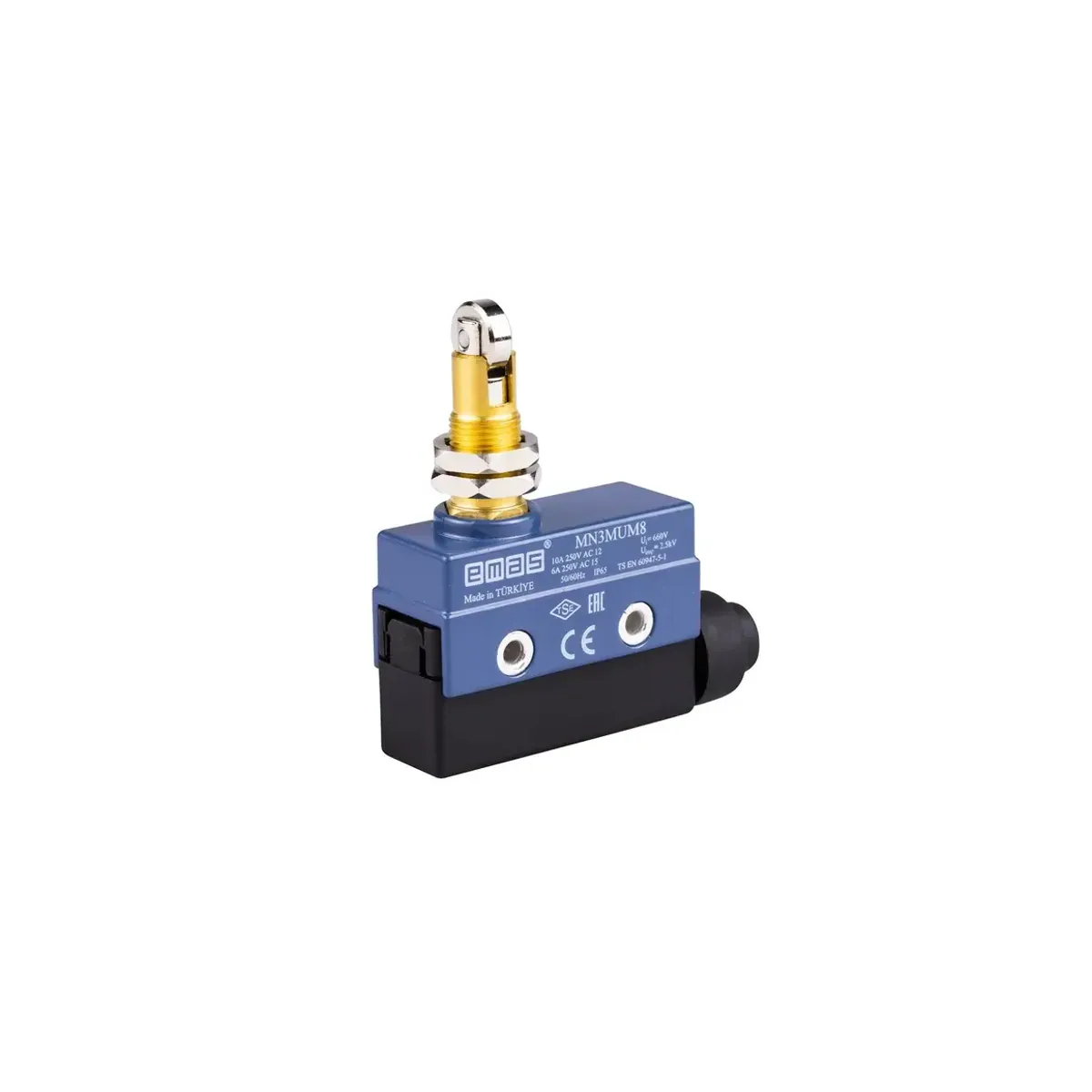 Emas Metal Makaralı Pimli 1CO MN3 Serisi Metal Mini Switch MN3MUM8
