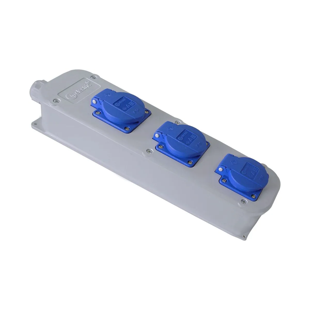 TP Elektrik 3101-630-0600 1x16A Polyamide - Triple Group Socket, IP 44, Blue