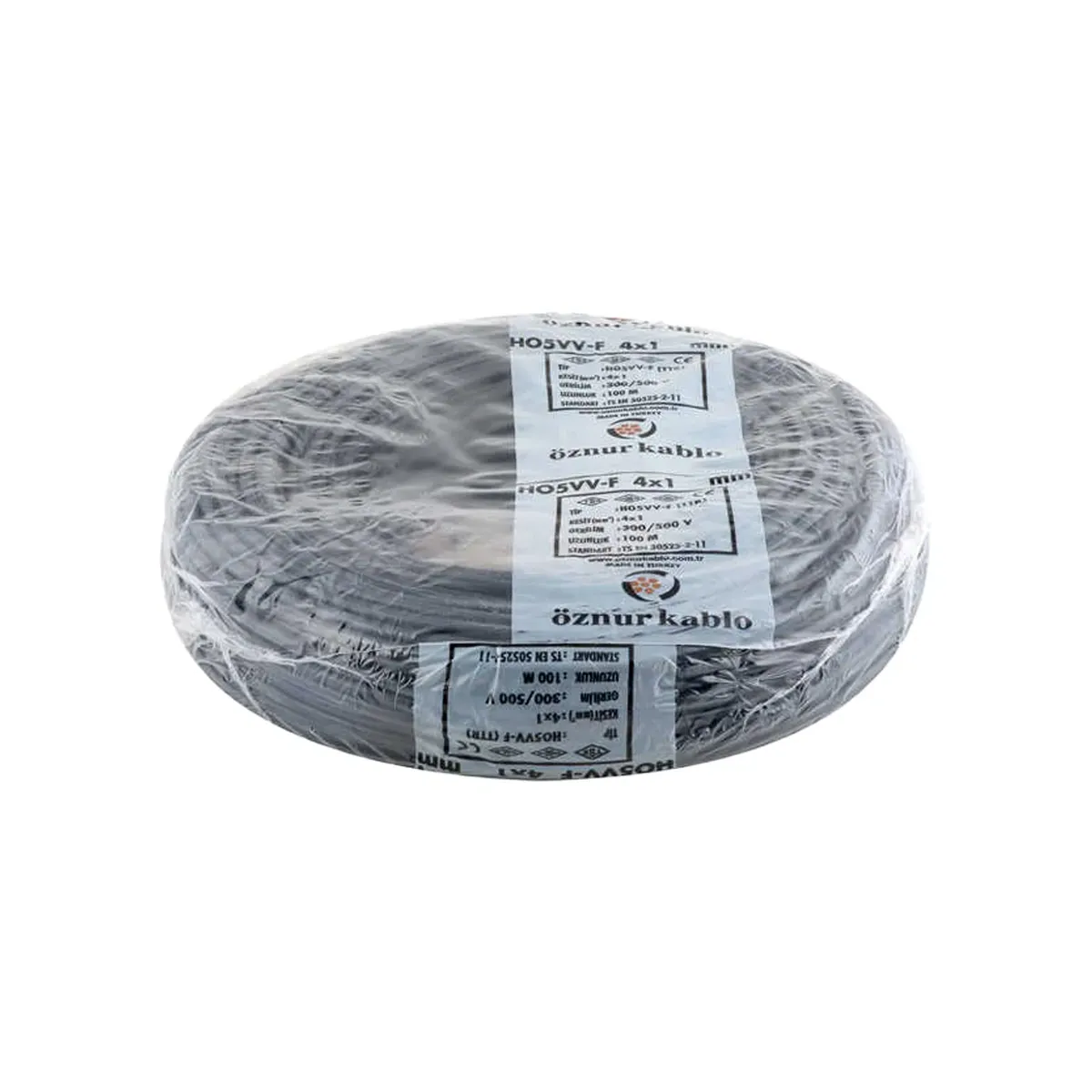 Öznur TTR 4x1 mm2 H05VV-F Black Cable