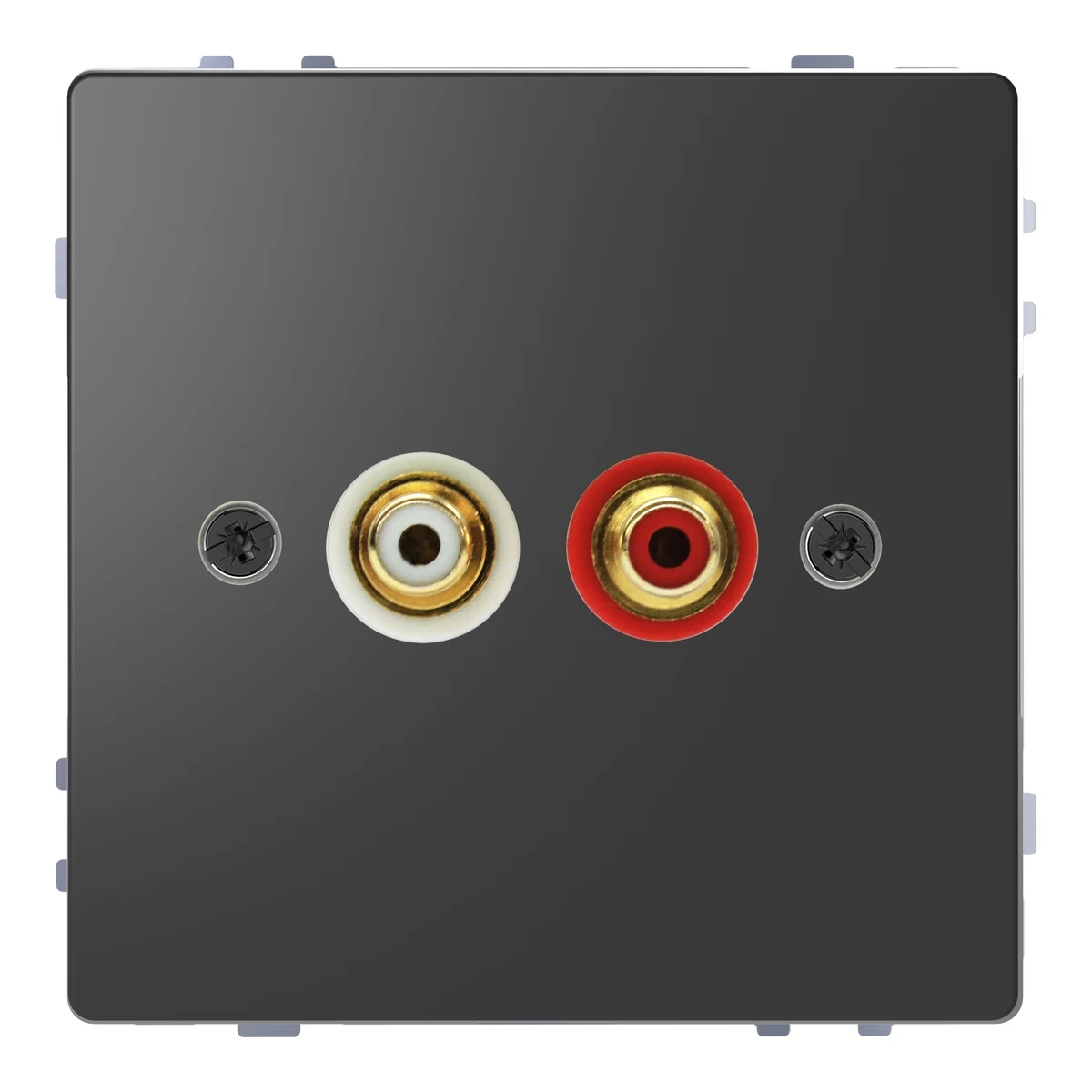 Schneider Electric MEG4350-6034 Merten System-D, Socket for Audio Connection, Anthracite