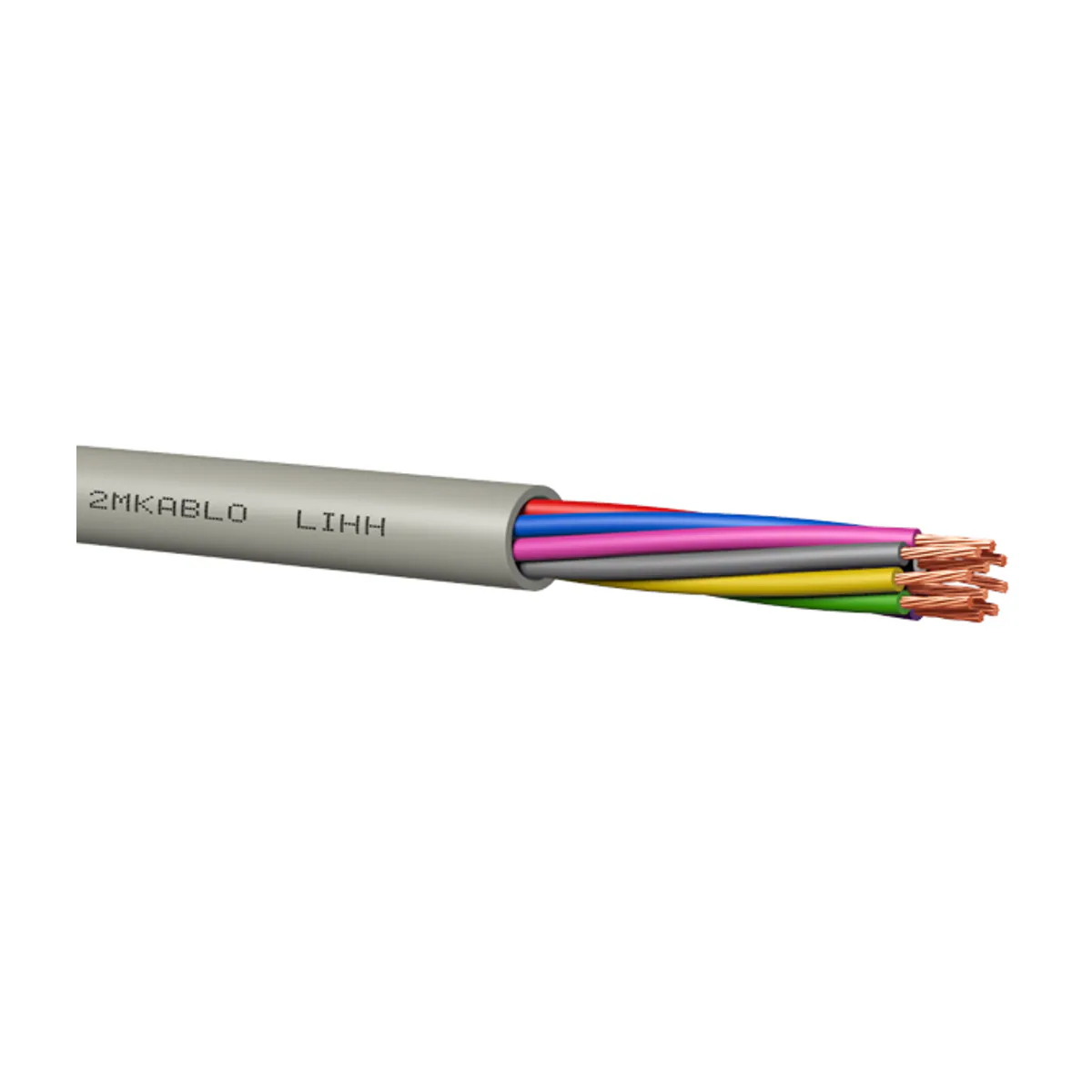 2M Kablo LIHH Halogen Free HFFR 2x2.5 mm2 Gray