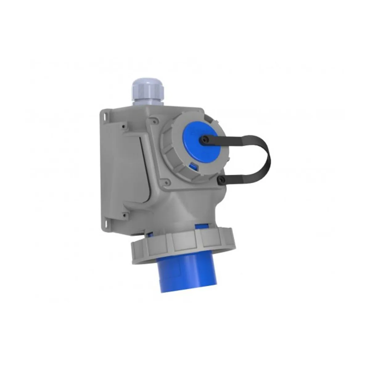 Bemis BC1-3403-7238 CEE 90° Eğik Mak. Prizli Duvar Fişi 32 A 2P+E IP67
