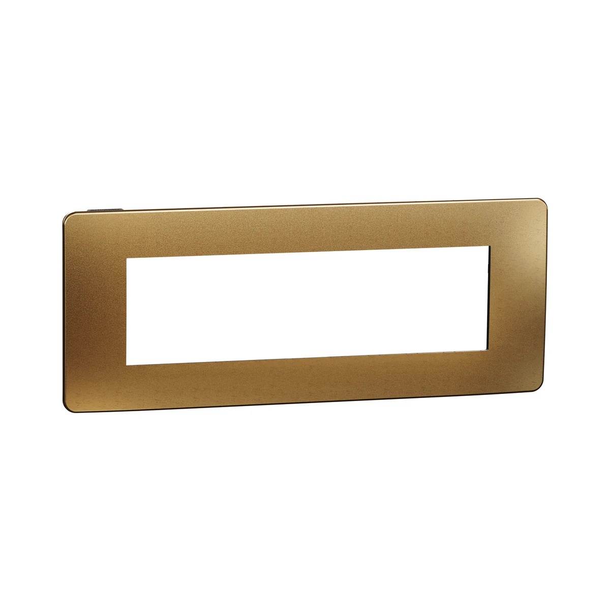 Schneider Electric NU270758M Yeni Unica, Studio Metal 7-Module Frame, Copper/Anthracite