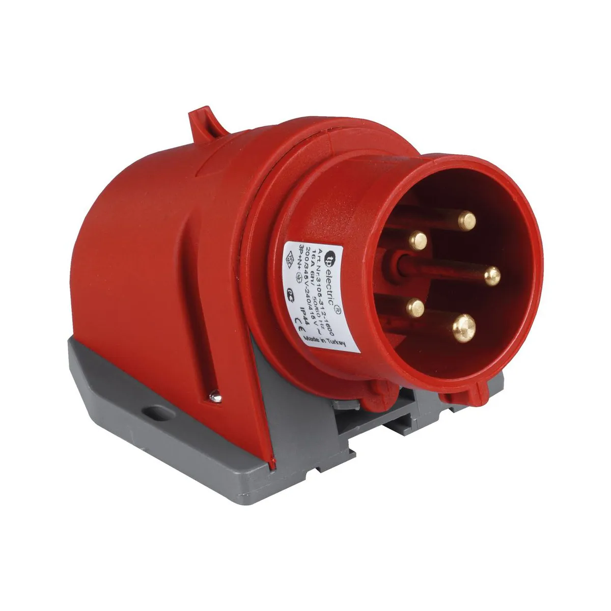 TP Elektrik 3005-312-1600 CEE 5x16A Wall Plug, IP 44, 6h
