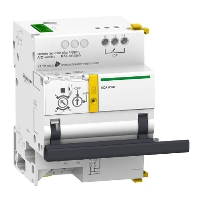 Schneider Electric A9C70122 RCA 1P/2P (Ti24 haberleşme modülü ile) — üretici katalog görseli