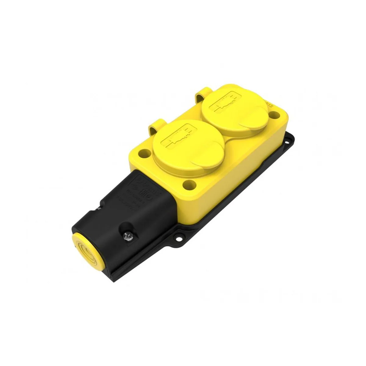 Bemis BV3-1402-3612 Kauçuk İkili Grup Priz (Sarı) 16 A 2P+E IP54