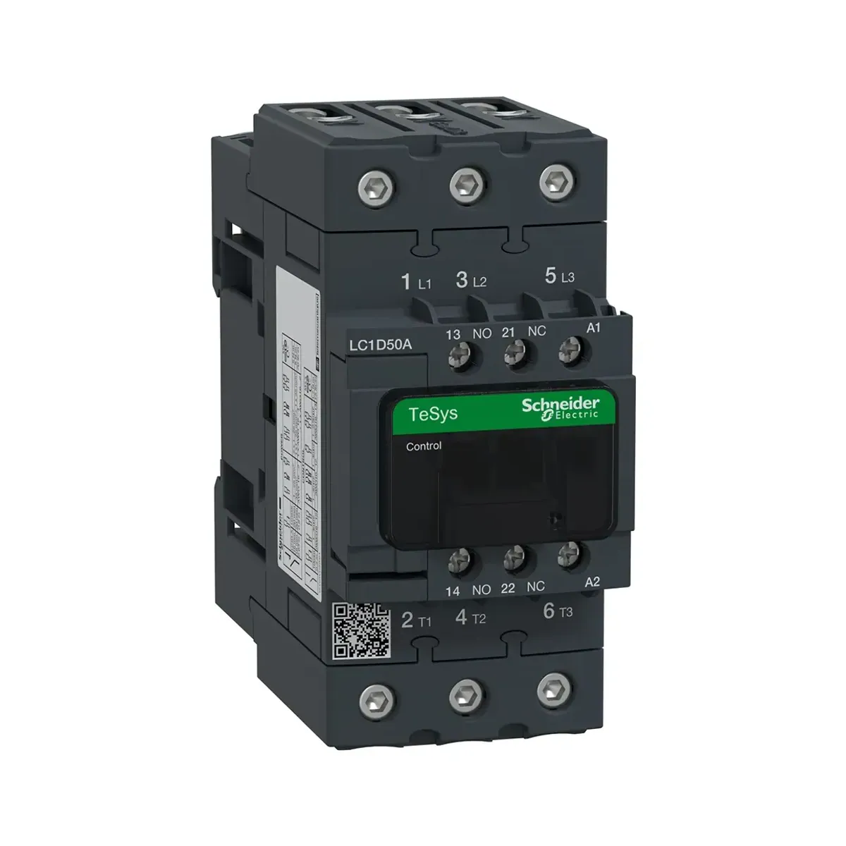 Schneider LC1D50AB7 TeSys Deca Contactor 3 Pole 50A AC3 24V AC