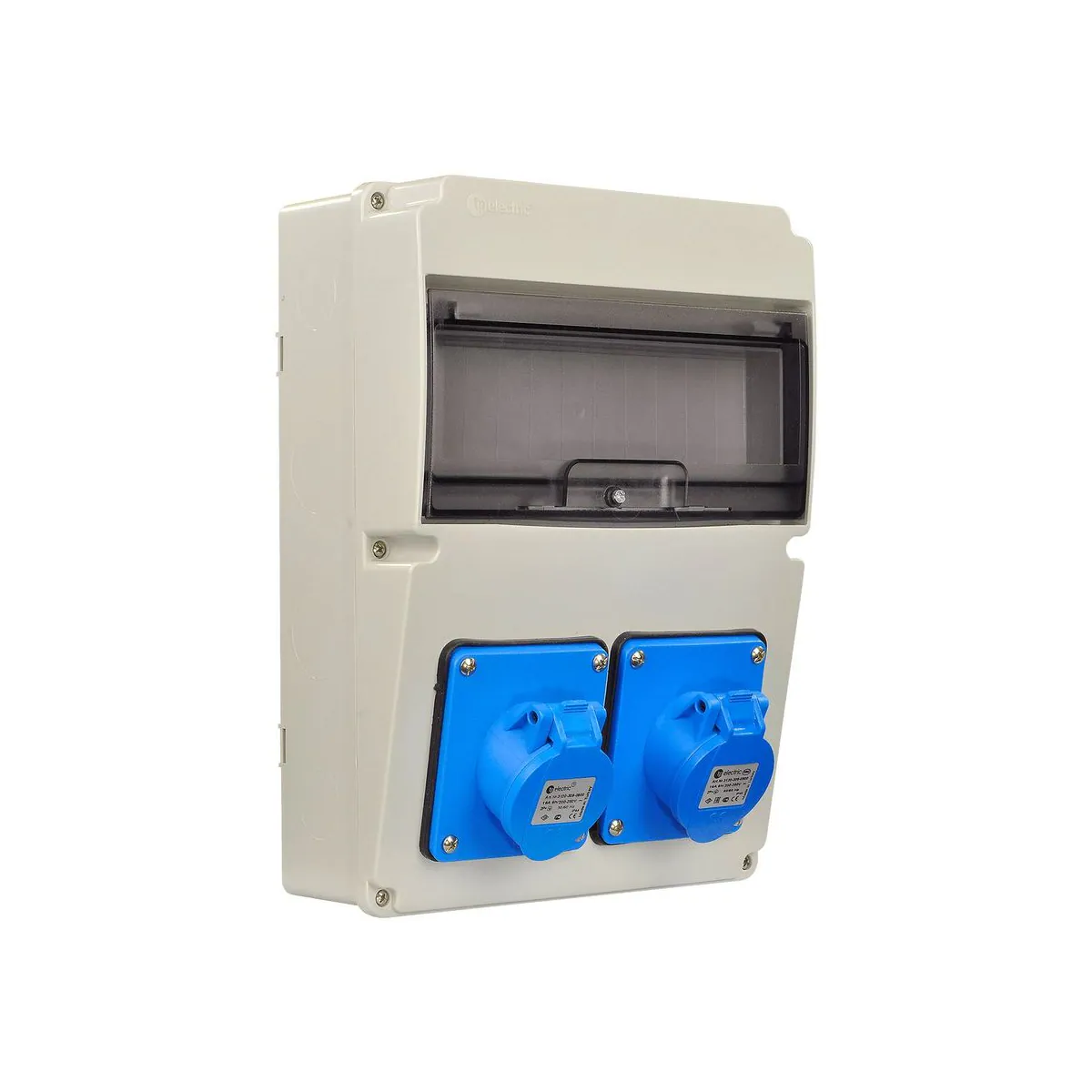 TP Elektrik 3320-000-2424 220x300 Socket-Mounted Combination Box, with 3x32A Socket