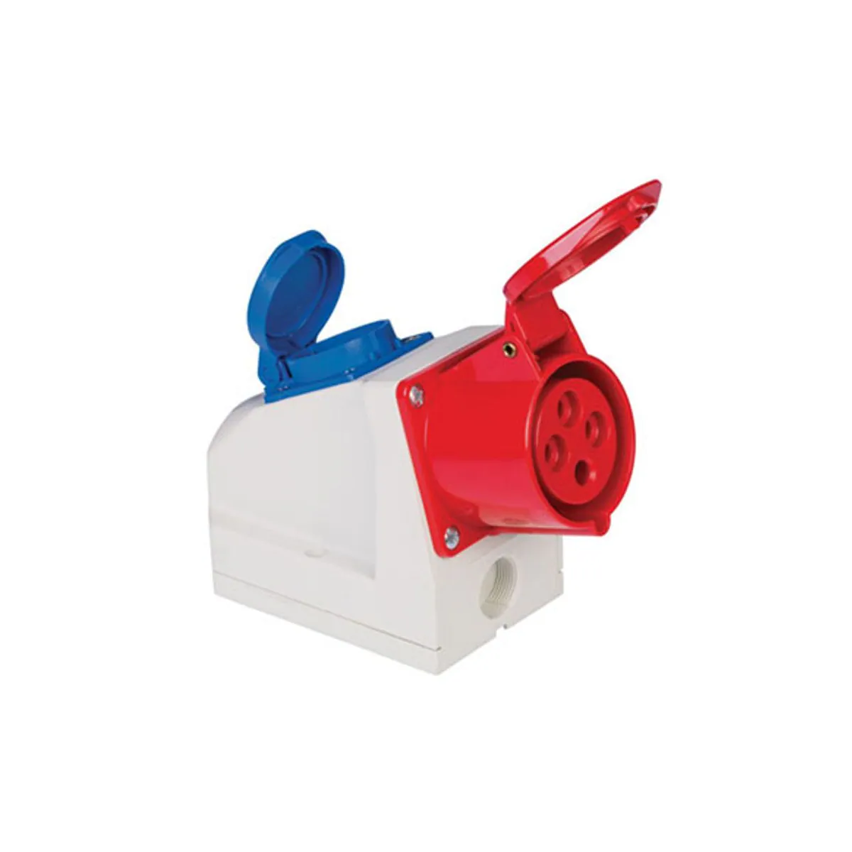 PCE 406630V 4x32A Wall Socket Combination IP44 Screw Type