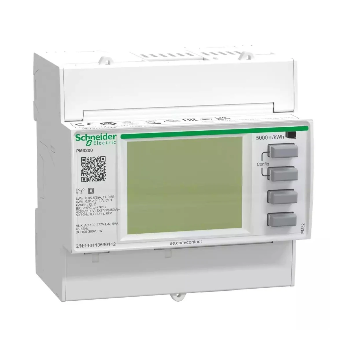 Schneider Electric METSEPM3200 PM3200 Energy Analyzer, DIN rail mounted