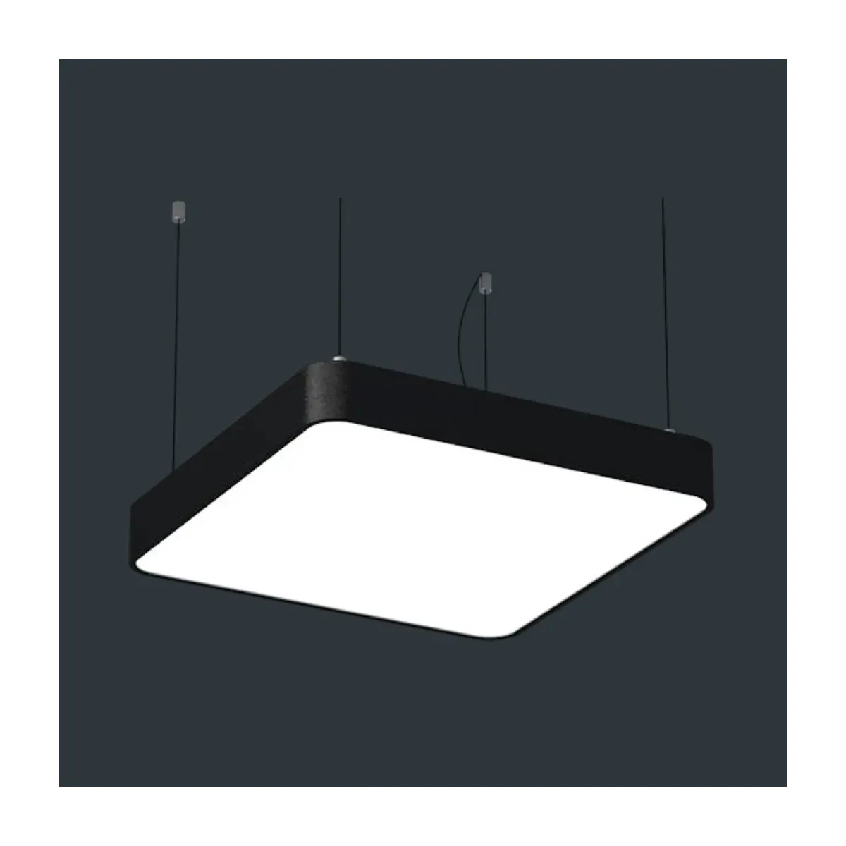75W 60x60 Oval Square Drum Type 4000 K 9000lm 100mm Decorative Linear LED Luminaire