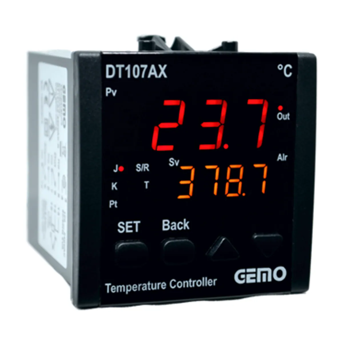 GEMO DT107AX-230VAC-S Advanced Auto-Tune PID Temperature Controller, 72 x 72 mm, SSR Control, Relay Alarm