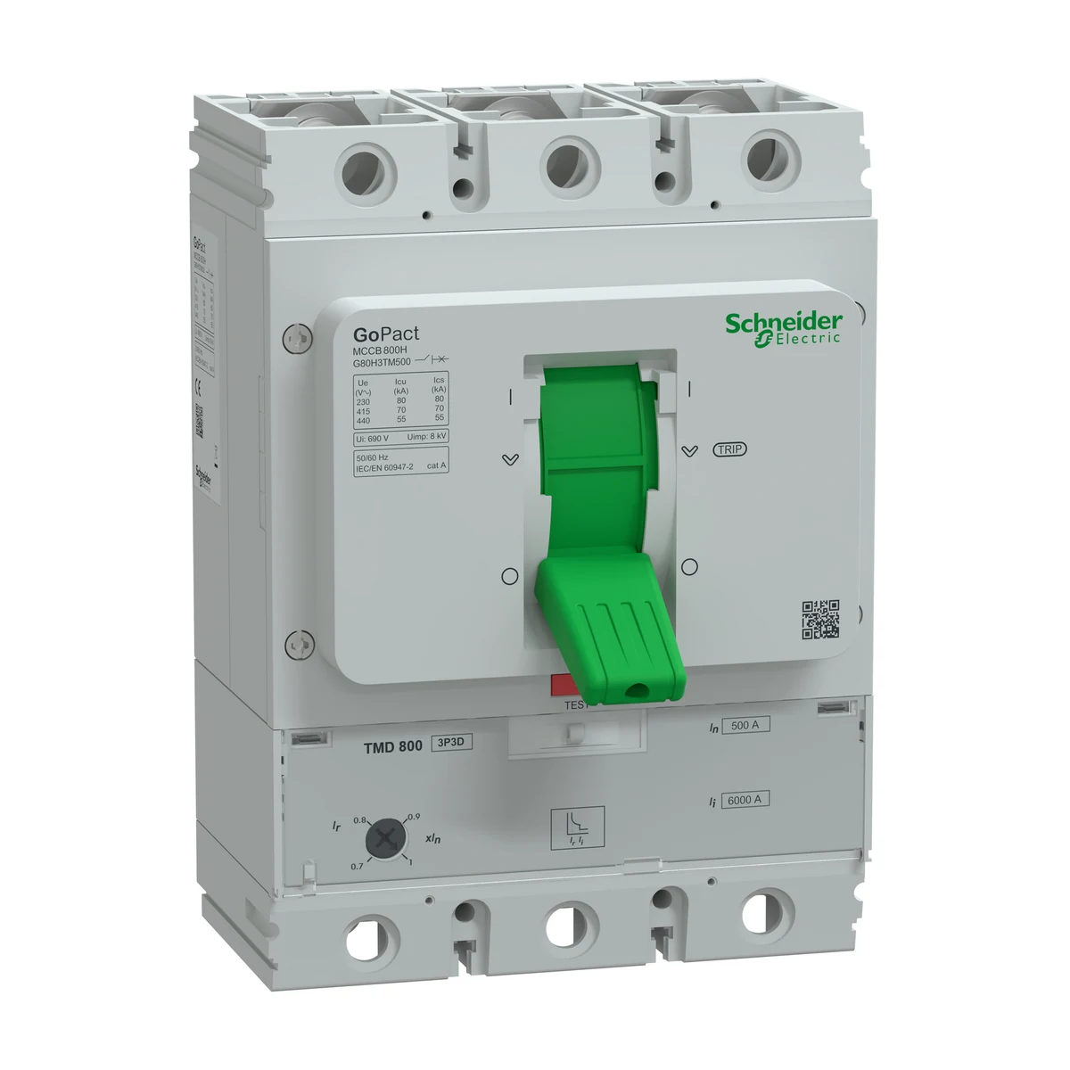 Schneider Electric G80H3TM500 GOMCCB 800H 3P3D 500A TMD