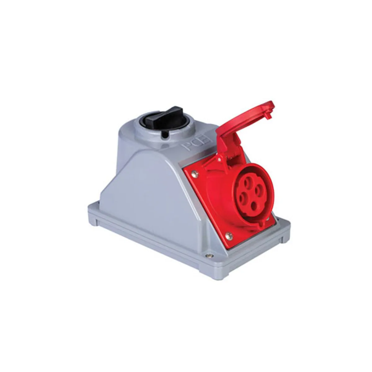 PCE 406682V 4x32A Switched Wall Socket IP44 Screw Type