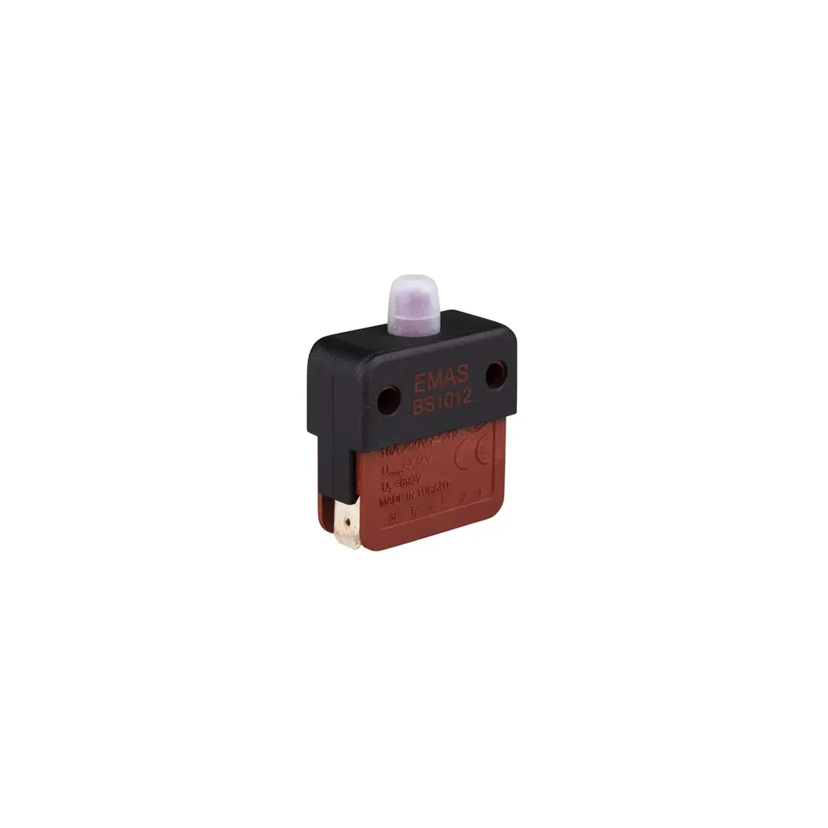 Emas Snap-Action 1NO+1NC Sealed BS Series Push Button Switch BS1012E