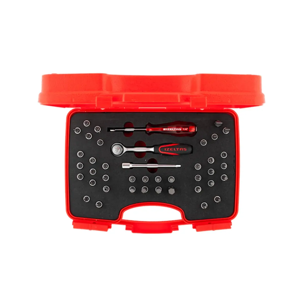 İzeltaş 1/4'' Socket Set with Bits 42 Pieces