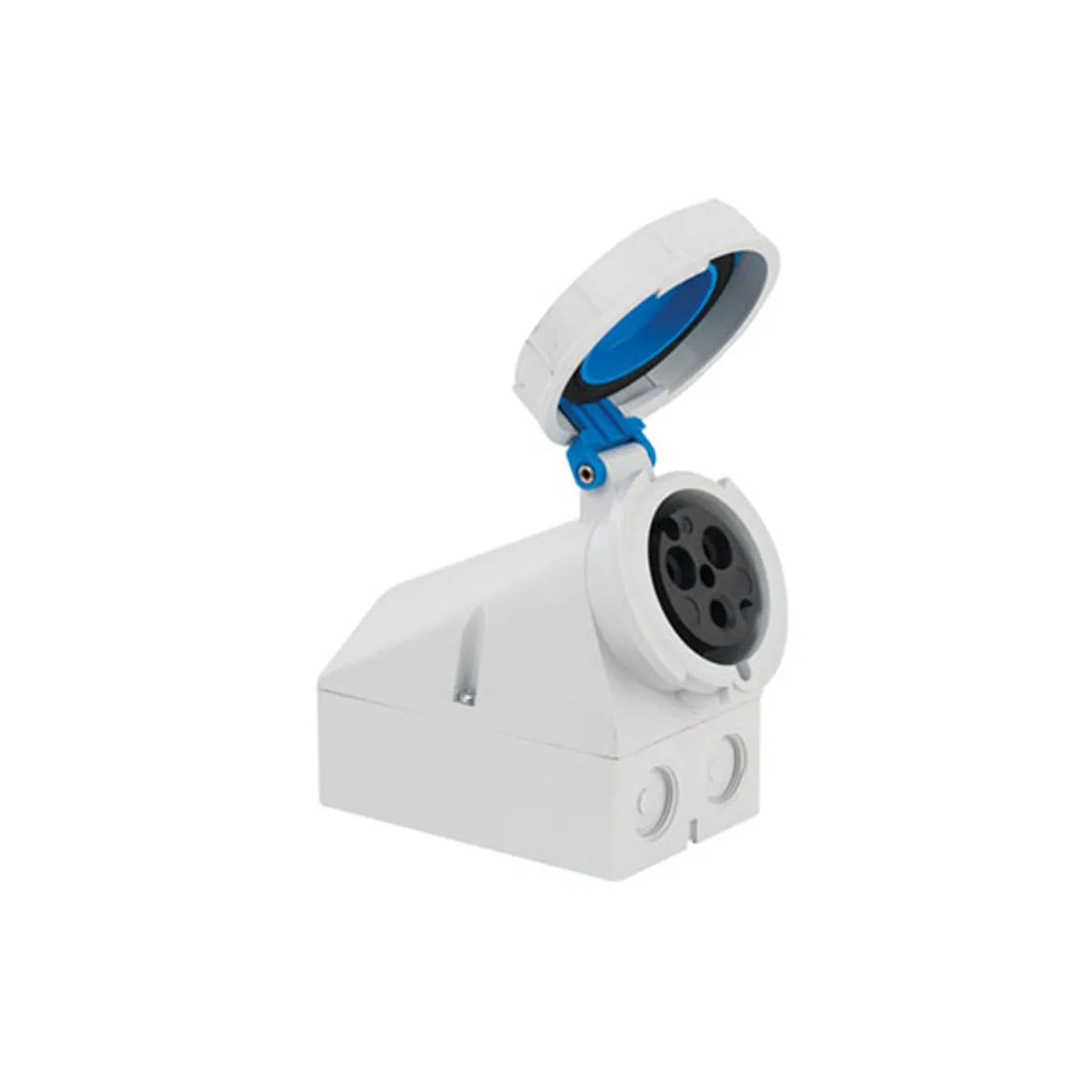 Bals T1145V 3x32A Wall Socket Angled Housing IP67 Screw-Type