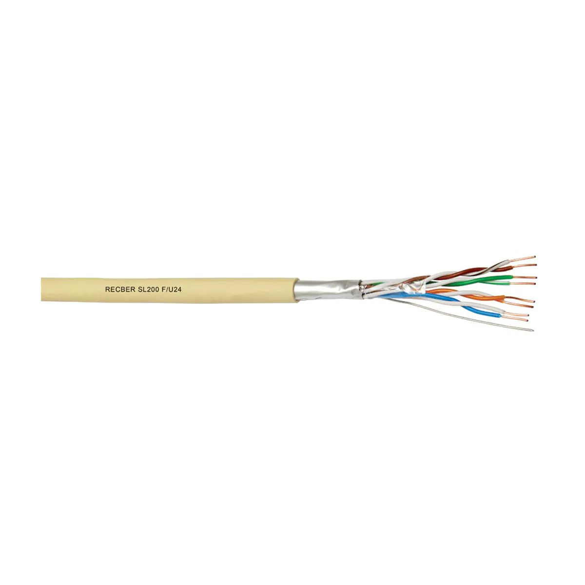 Reçber SL200 F/U24 LSZH Category 5e F/UTP 4x2x24AWG Cable