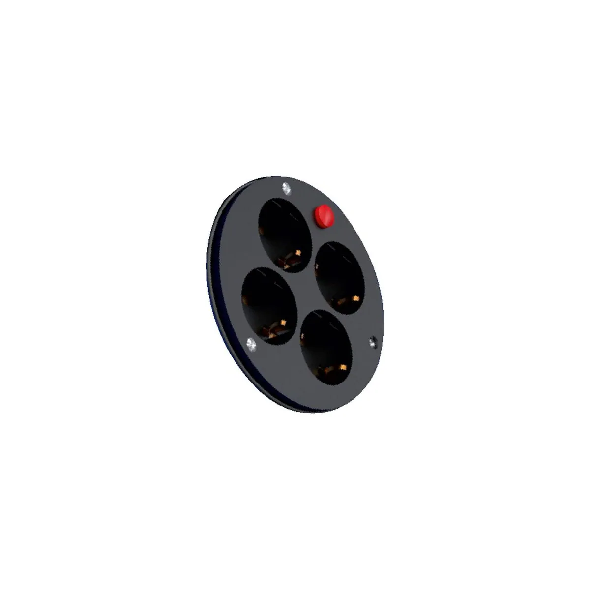 Bemis BAK-5001-0000 1/16A. 220V. 4-Way Socket for Cable Carriers
