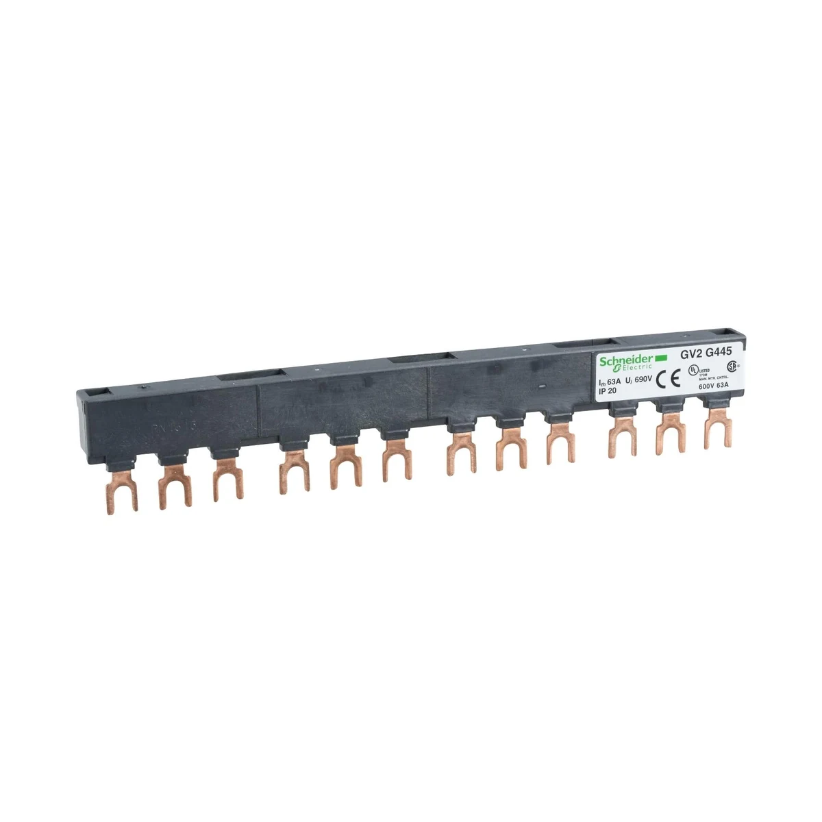 Schneider Electric GV2G445 TeSys GV2 Linergy FT Busbar 63A 45mm 4tap — üretici temsili ürün görseli