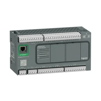 Schneider Electric TM200CE40T M200 PLC, 24 DI, 16 DO Transitör, Ethernet — üretici katalog görseli