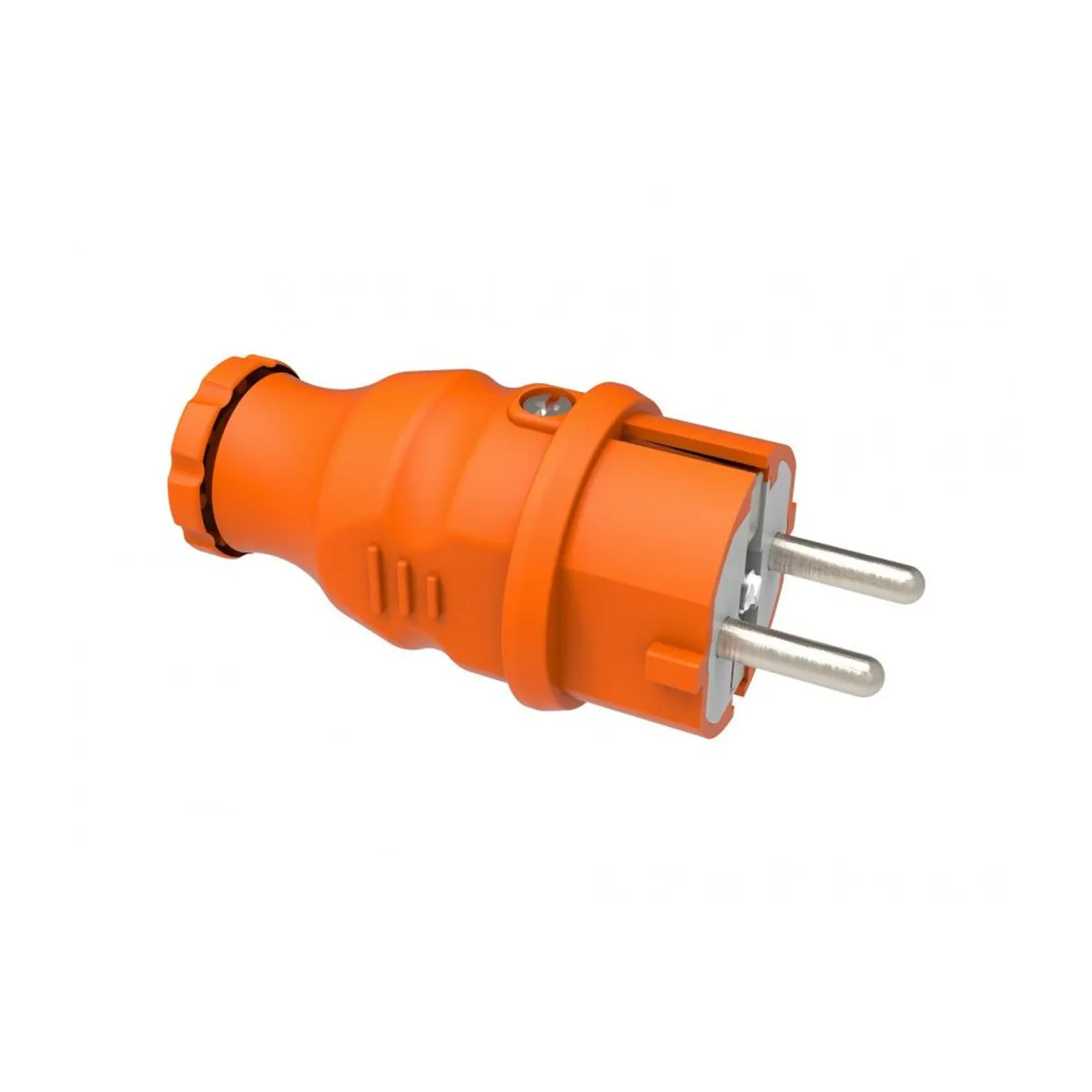 Bemis BV4-1402-2011 Rubber Straight Plug (Orange) 16 A 2P+E IP44