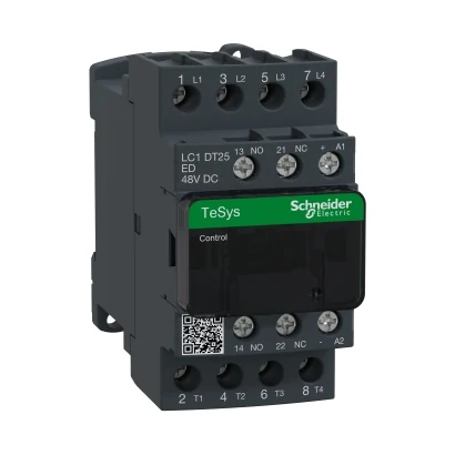 Schneider Electric LC1DT25ED TeSys Deca Kontaktör 4P 25A AC1 48VDC 4NA — üretici katalog görseli