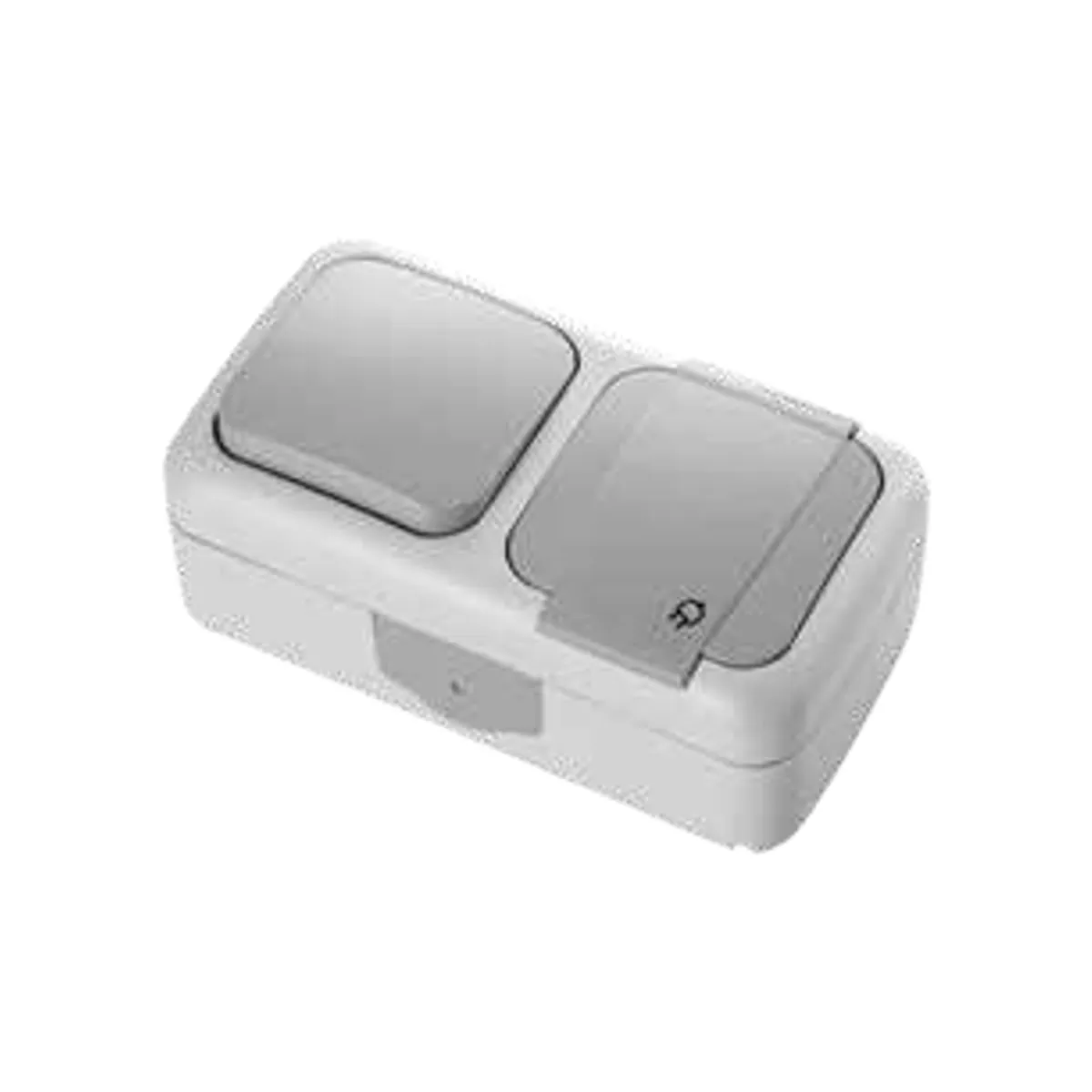 Viko 90550781 Palmiye Anthracite Horizontal Switch + Grounded Socket IP54