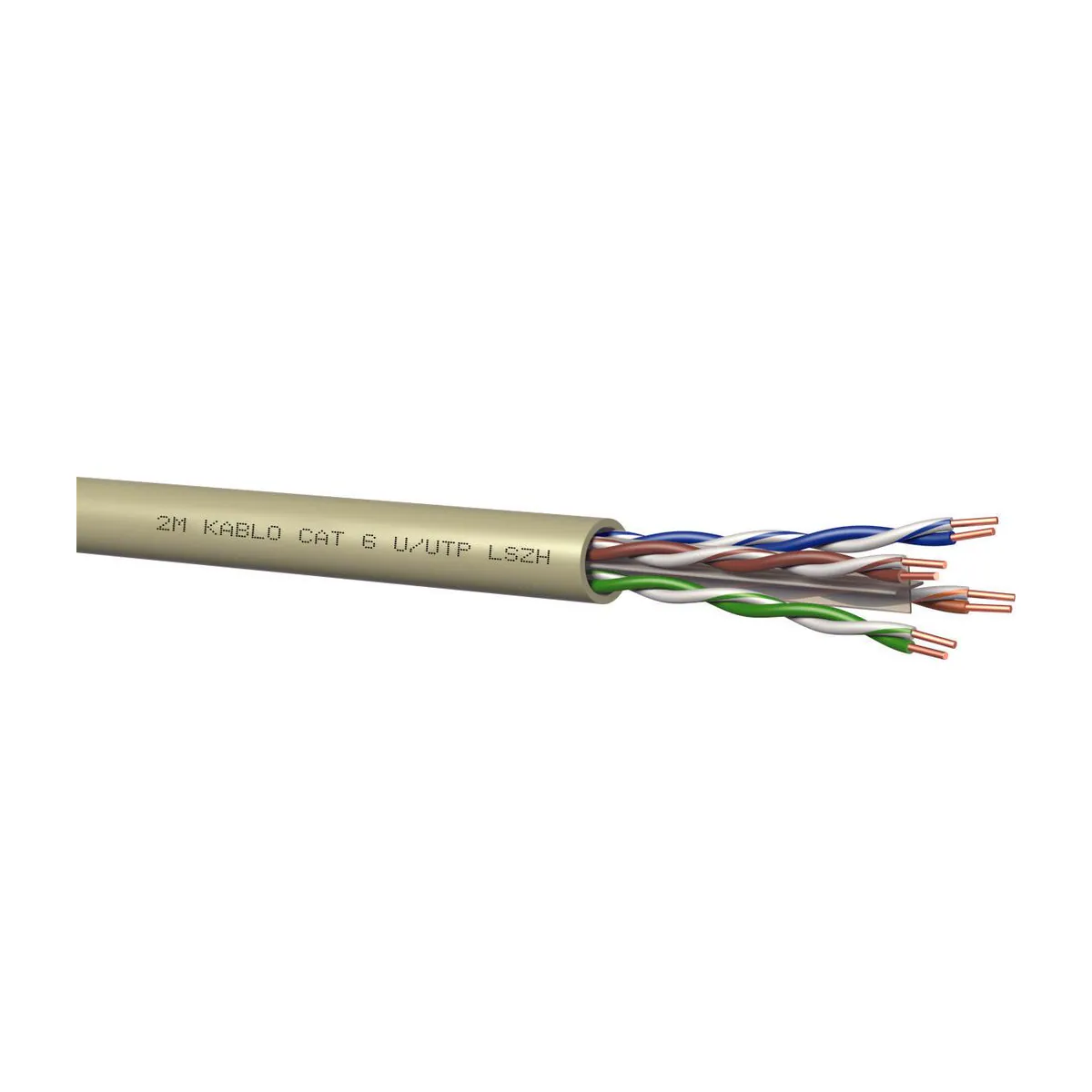 2M Kablo CAT Cables CAT 6 P-UTP Black