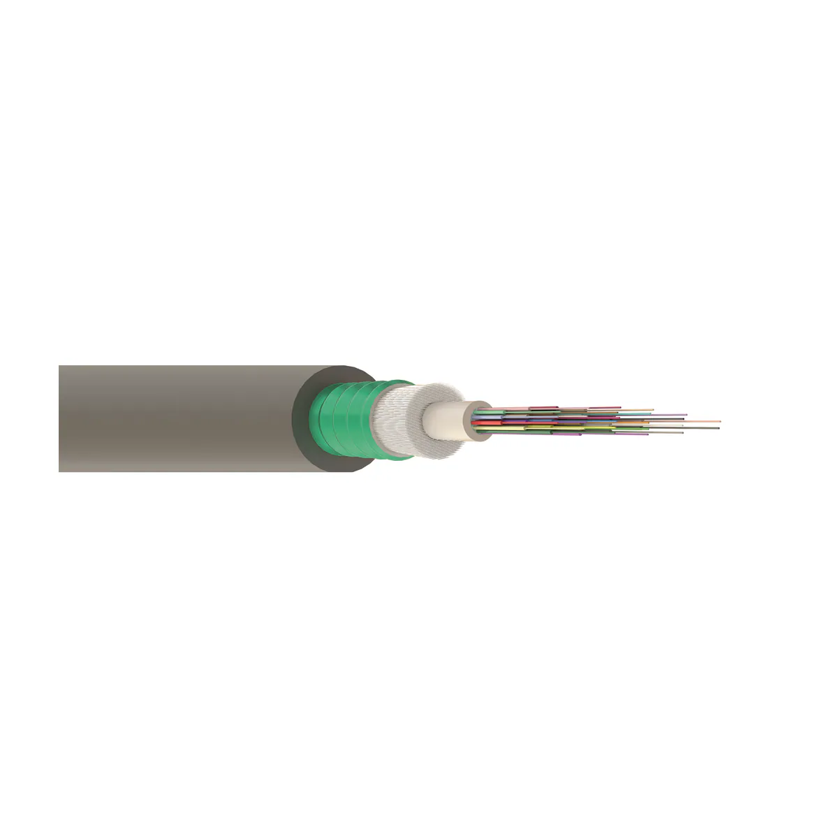 Reçber 4 Fiberli Single Mode G652.D Merkezi Tüplü Çelik Zırhlı PE Dış Kılıf FO Kablo — üreticinin temsili aile görseli; varyant özellikleri ürünün teknik kaydına göre değerlendirilmelidir.